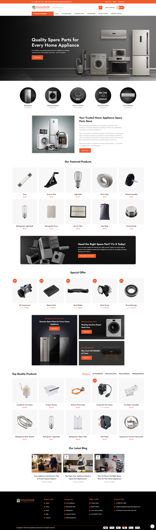 homeappliancespartsstore